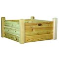 Gronomics Gronomics RGBT 34-34 Unfinished Raised Garden Bed 34 x 34 x 19 in. RGBT 34-34
